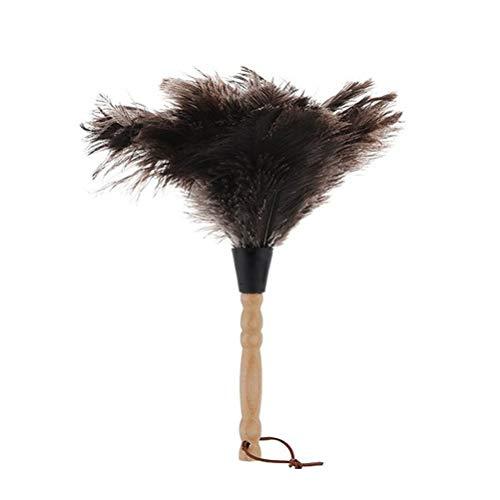 Roexboz Roexboz Feather Duster Washable Soft Duster Antistatic Animal Feather Brush Natural Ostrich Feathers with Long Wooden Handle Feather Duster for House car
