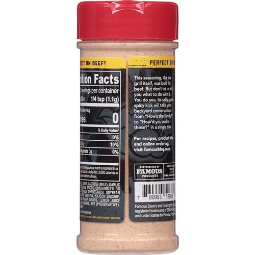 Famous Dave\'s Famous Dave\'s Seasoning Variety 3-Pack, Cajun Spice Rub, Steak & Burger Seasoning And Rib Rub for Grilling Pork or Beef