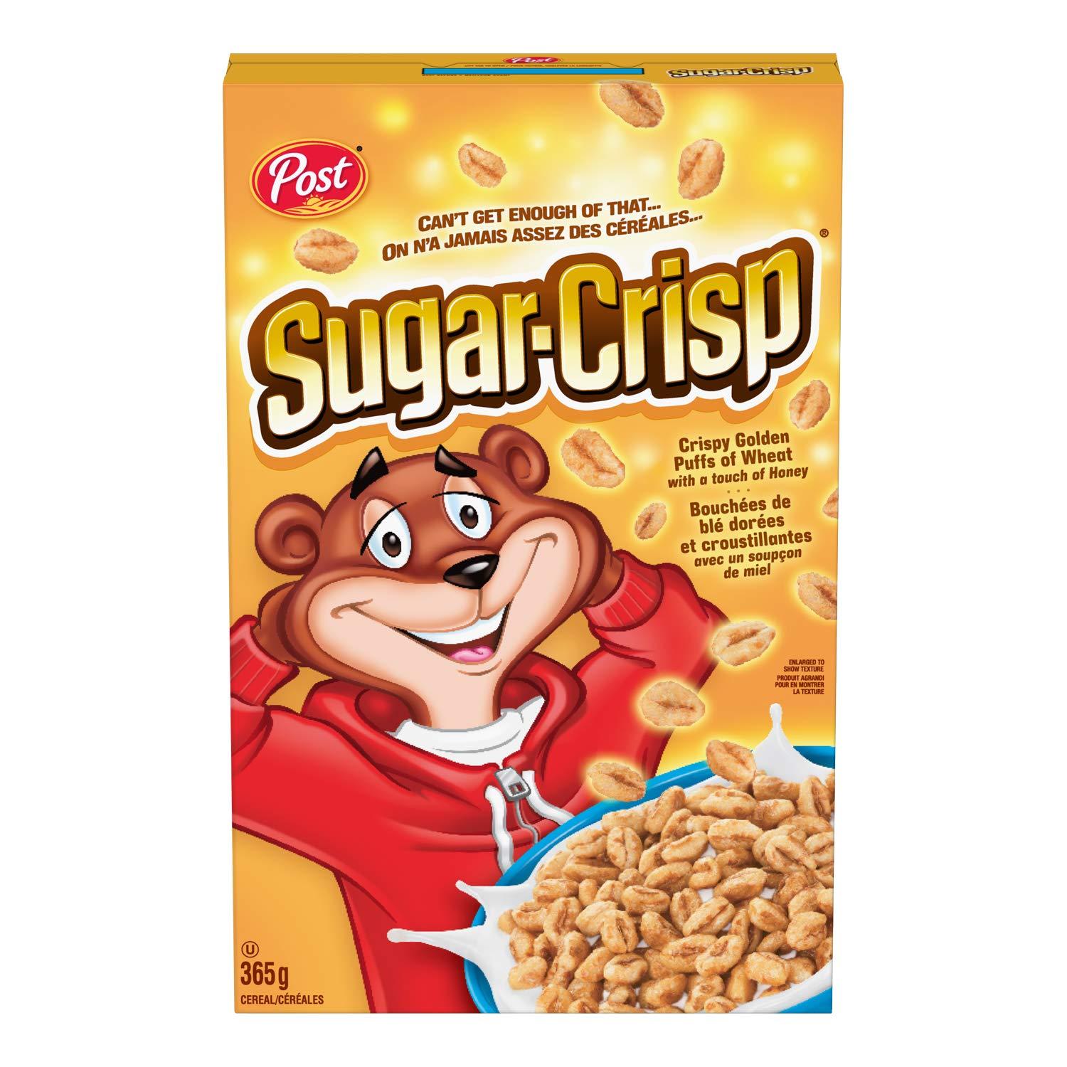 Post Post Sugar Crisp Cereal, 365g/12.9oz, (Imported from Canada)
