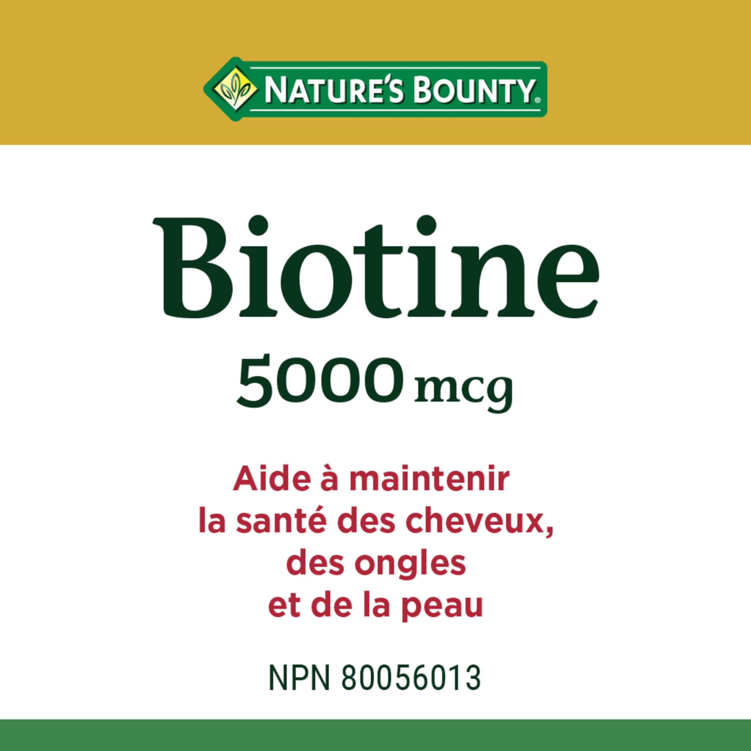 Nature's Bounty Nature's Bounty Biotin 5000mcg, 100 Count