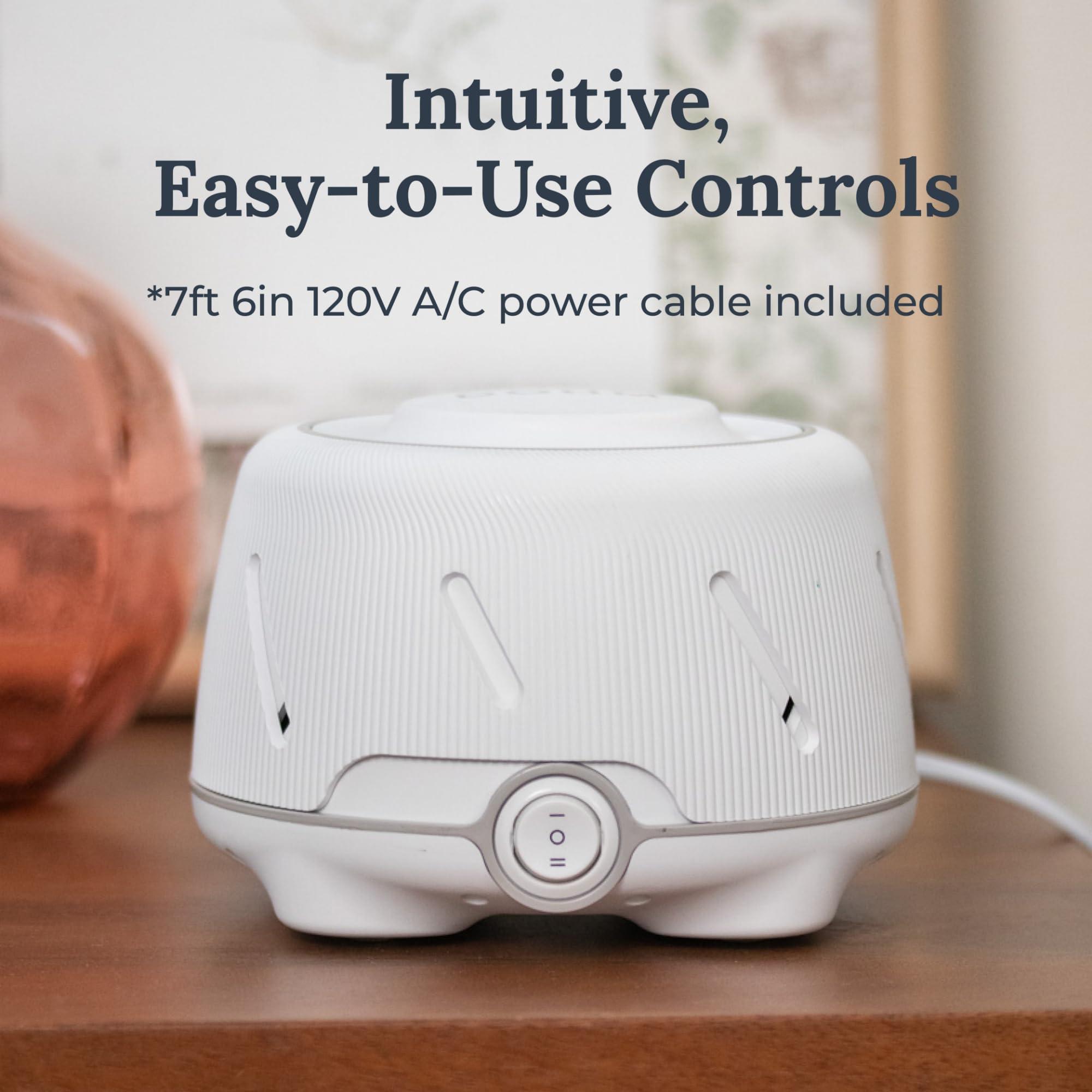 Marpac Yogasleep Dohm (White/Gray) & Travel Case (2 Piece Set) The Original White Noise Machine with Natural Sound from a Real Fan, Sleep Aid & Noise Cancelling For Adults & Baby, Office Privacy & Meditation