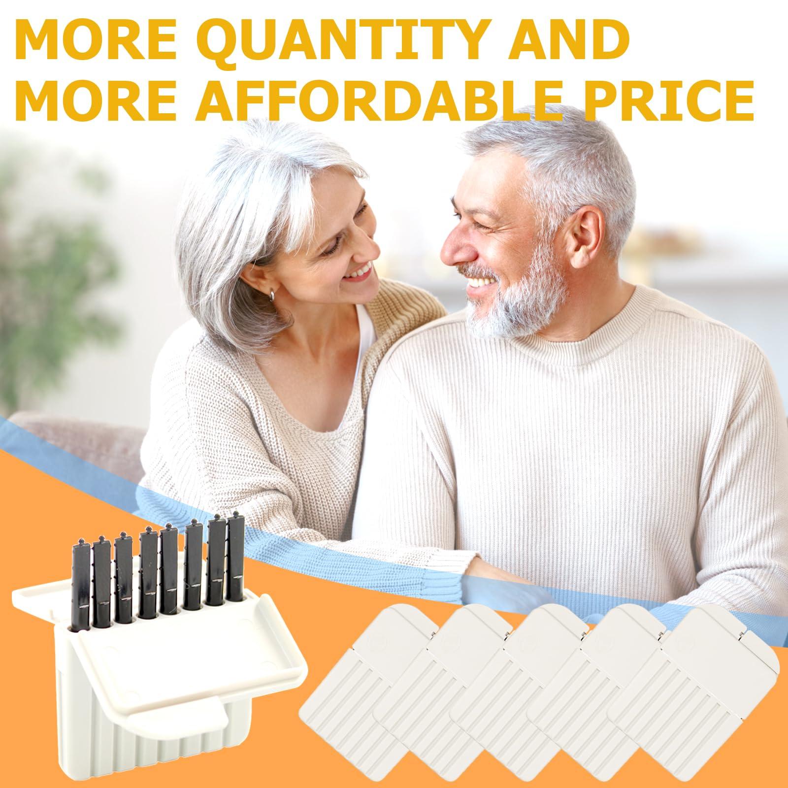 Phirunty (40 Pcs) Cerustop Wax Guard Filters for Hearing Aids Supplies, Hearing Aid Wax Filters Fit Resound, Phonak,Widex and Unitron, Hearing Aids Replacement Parts Cleaning Kit