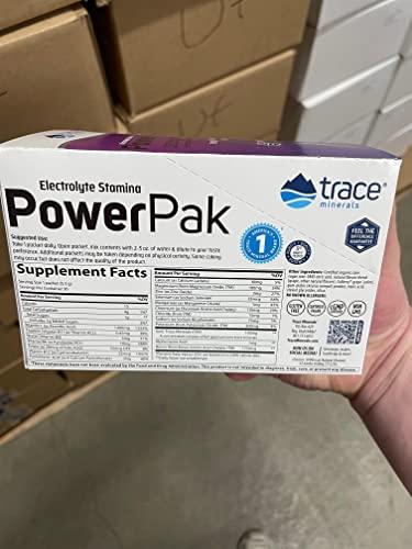 Trace Minerals Trace Minerals | Electrolyte Stamina Power Pak | 1200 mg Vitamin C | Non-GMO | Lemon Lime, Orange Blast, and Concord Grape | 30 Packets Variety (Pack of 3)