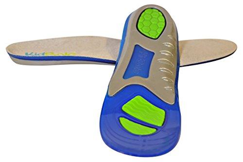 KidSole Children's Athletic Gel Insoles for Cushion and Comfort for Active Children ((24 CM) Kids Size 2-6)