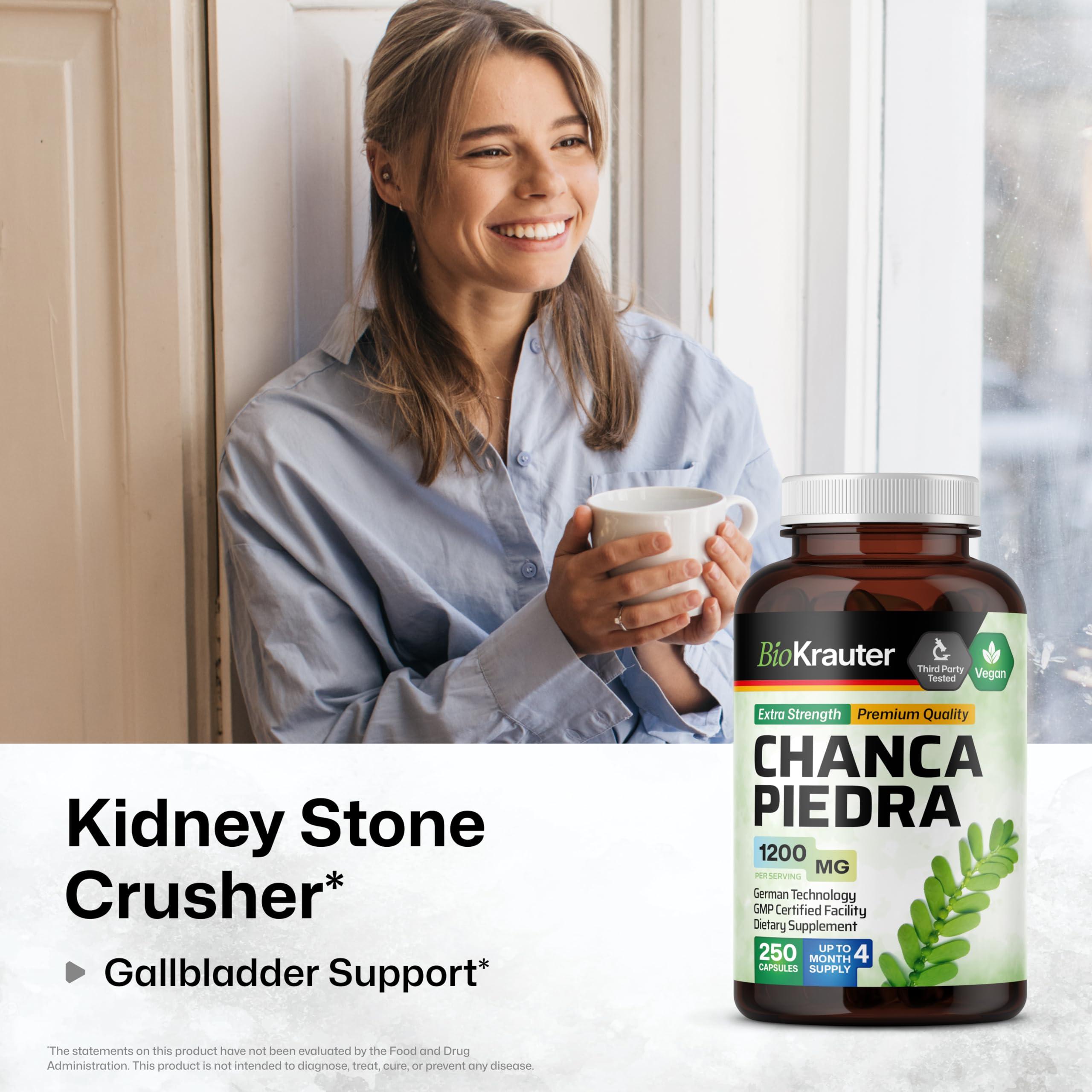 BIO KRAUTER BIO KRAUTER Chanca Piedra 250 Capsules & Chanca Piedra Tincture 4 Fl. Oz.