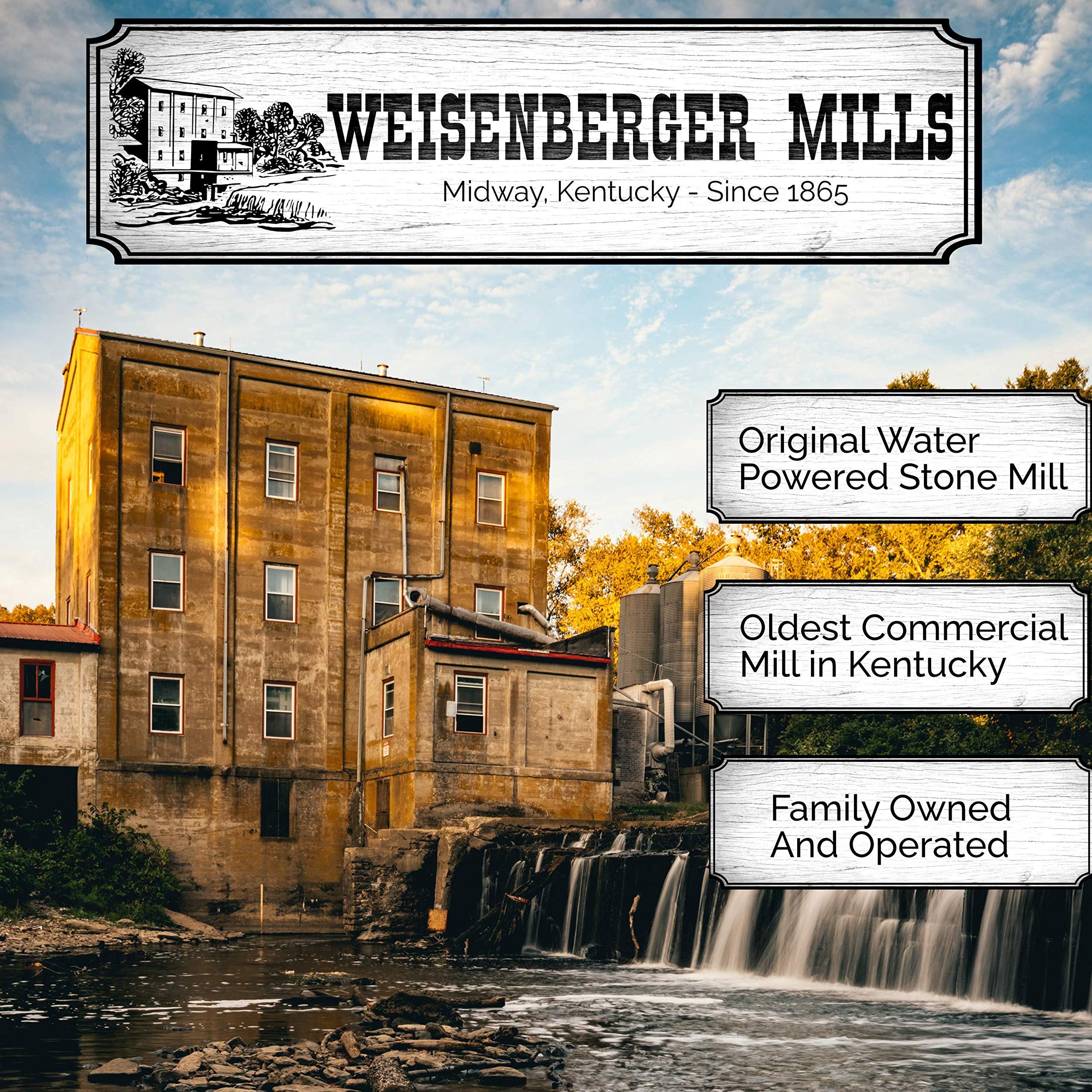 Weisenberger Weisenberger Stone Ground Corn Meal - Fine Ground Cornmeal for Bread, Fish Batter, and More - Bolted White Cornmeal - Made from Local, Non GMO Corn- 5 lb