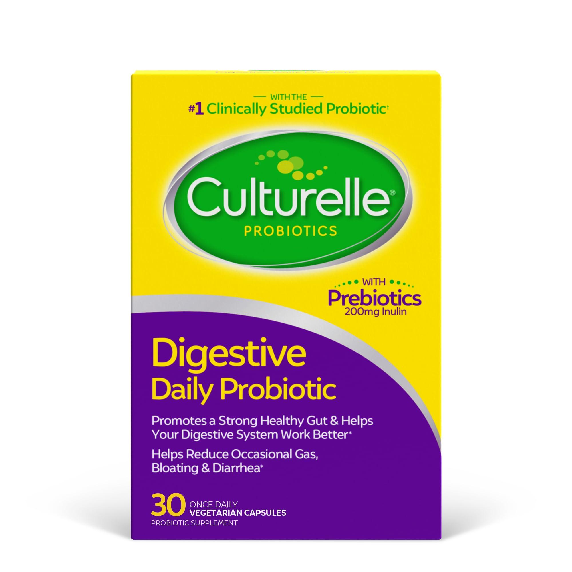 Culturelle Culturelle Womens 4-in-1 Daily Probiotic Supplements for Women & Daily Probiotic Capsules for Men & Women, Most Clinically Studied Probiotic Strain