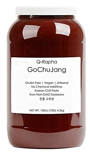 Q-Rapha Q-Rapha Premium Korean Gochujang (Chili Paste), Gluten-free, Non-GMO, Unpasteurized Artisanal (1 Gallon)