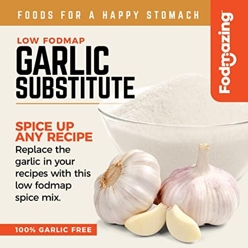 Fodmazing Fodmazing Garlic Replacer Substitute, Low FodMap Garlic Replacement, IBS Friendly, Non-GMO, Fat-Free, Great for Meals and Snacks (20 Servings)