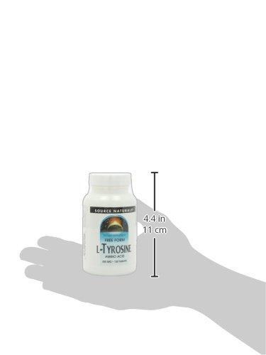 Source Naturals Source Naturals L-Tyrosine 500mg Free Form Amino Acid - 100 Tablets (Pack of 3)