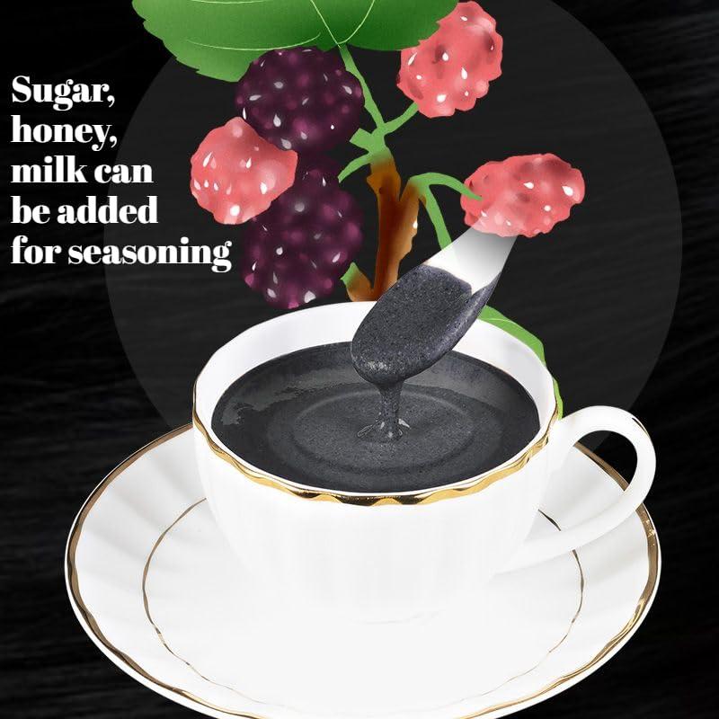 RETBST Black sesame paste, walnut black bean and mulberry powder 21.16oz, yam and black rice soup, instant breakfast Congee, coarse grain food, healthy vegetable soup, oatmeal, cereal, vegetarian (1 can)