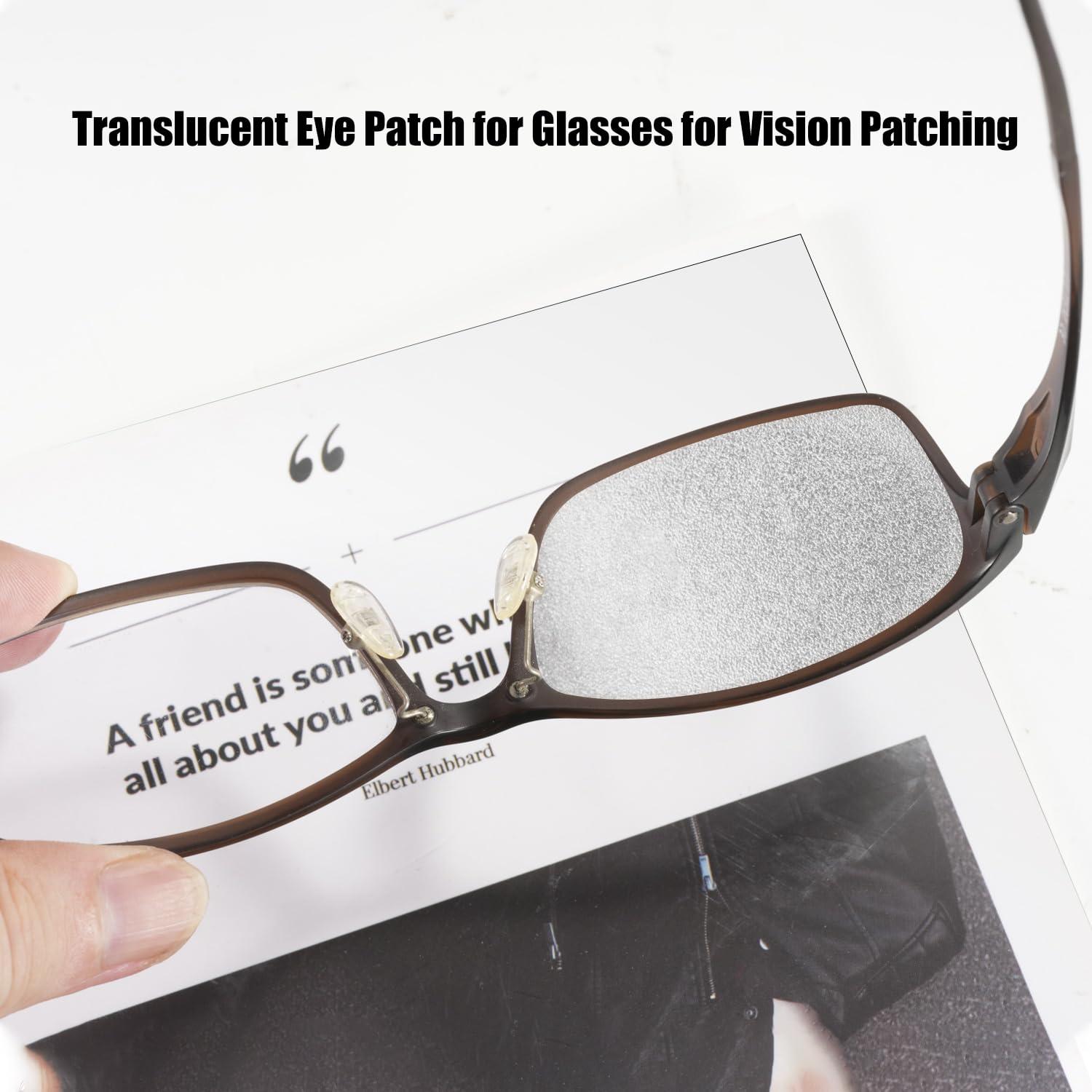 LUAATT LUAATT Translucent Eye Patch for Glasses for Vision Patching,6 Pack Translucent Eye Patch for Lazy Eye Amblyopia Strabismus and After Surgerysurgery