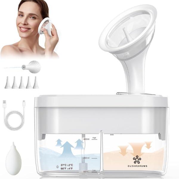 Cleardrums Cleardrums Ear Wax Removal Kit Ear Irrigator Ear Wax Removal Tool Electric Ear Wax Removal Ear Cleaner, Safe & Effective Ear Wax Removal Kit