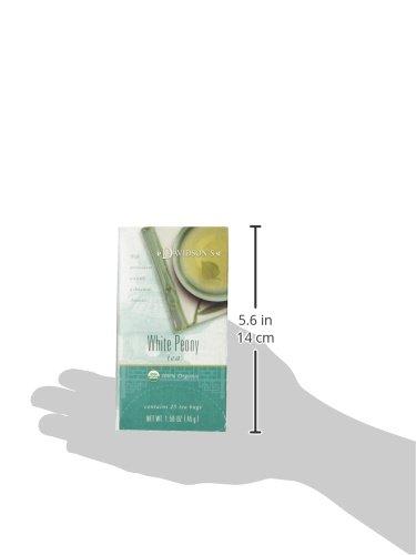 Davidson's Davidson\'s Organics, White Peony, 25-count Tea Bags, Pack of 6