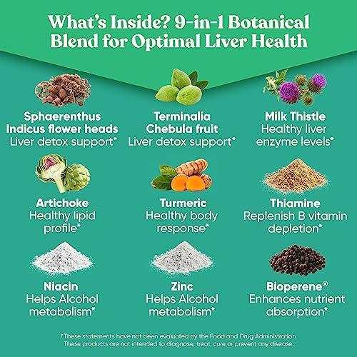 Eu Natural Vital Liver Cleanse Detox & Repair 9-in-1 Liver Support Supplement Milk Thistle, Artichoke Extract, Turmeric, Adaptogens Optimal Liver Function and Digestive Health 60 Vegetarian Soft Capsules