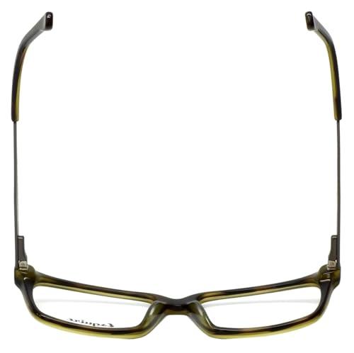 Calabria Calabria Esq 1500 Rectangular Reading Glasses +7.00 Olive Green Tortoise Havana Men Women