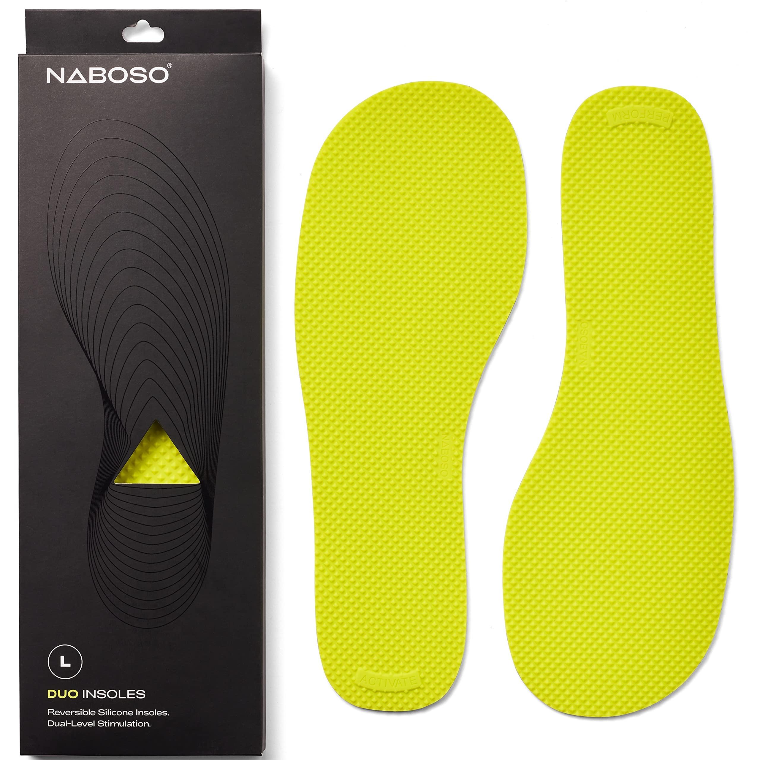 NABOSO Naboso Duo Sensory Double-Sided Insole, Thin Men\'s and Women\'s Textured Anti-Fatigue Shoe Inserts That Best Stimulates The Feet to Improve Posture, Balance, Foot Strength and Agility.