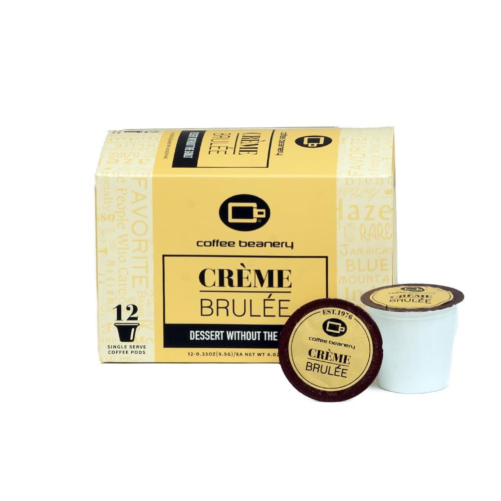 Coffee Beanery Crme Brulee Coffee Pods by Coffee Beanery | 12ct Flavored Coffee Pods Medium Roast Coffee Pods| 100% Specialty Arabica Coffee| Gourmet Coffee Pods