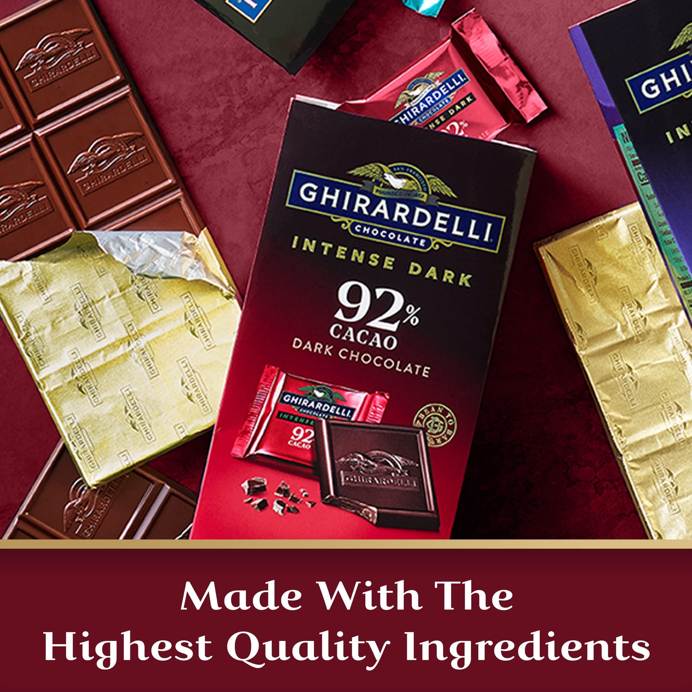 Ghirardelli Chocolate Company GHIRARDELLI Intense Dark Chocolate Squares, 92% Cacao, 4.1 Oz Bag