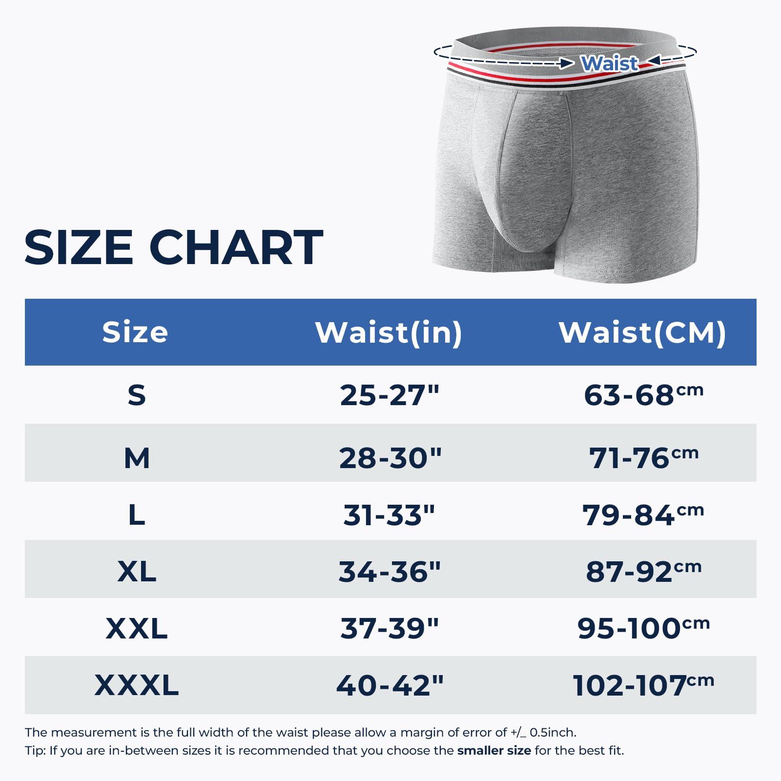 CARER Healthcare Incontinence Pregnancy CARER Washable Incontinence Underwear for Men, Front Absorbent Urine 80ml, 2 Pack, Large, Blue/Gray, Reusable, Waterproof