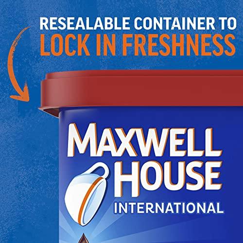 MAXWELL HOUSE Maxwell House International Vanilla Caramel Latte Caf-Style Instant Coffee Beverage Mix (8.7 oz Canister)