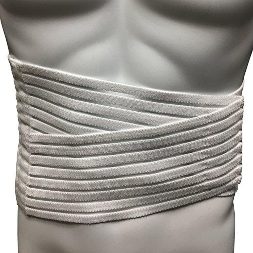OTC OTC Lumbosacral Support, 7-inch Lower Back, Lightweight Compression, Elastic, White, Large