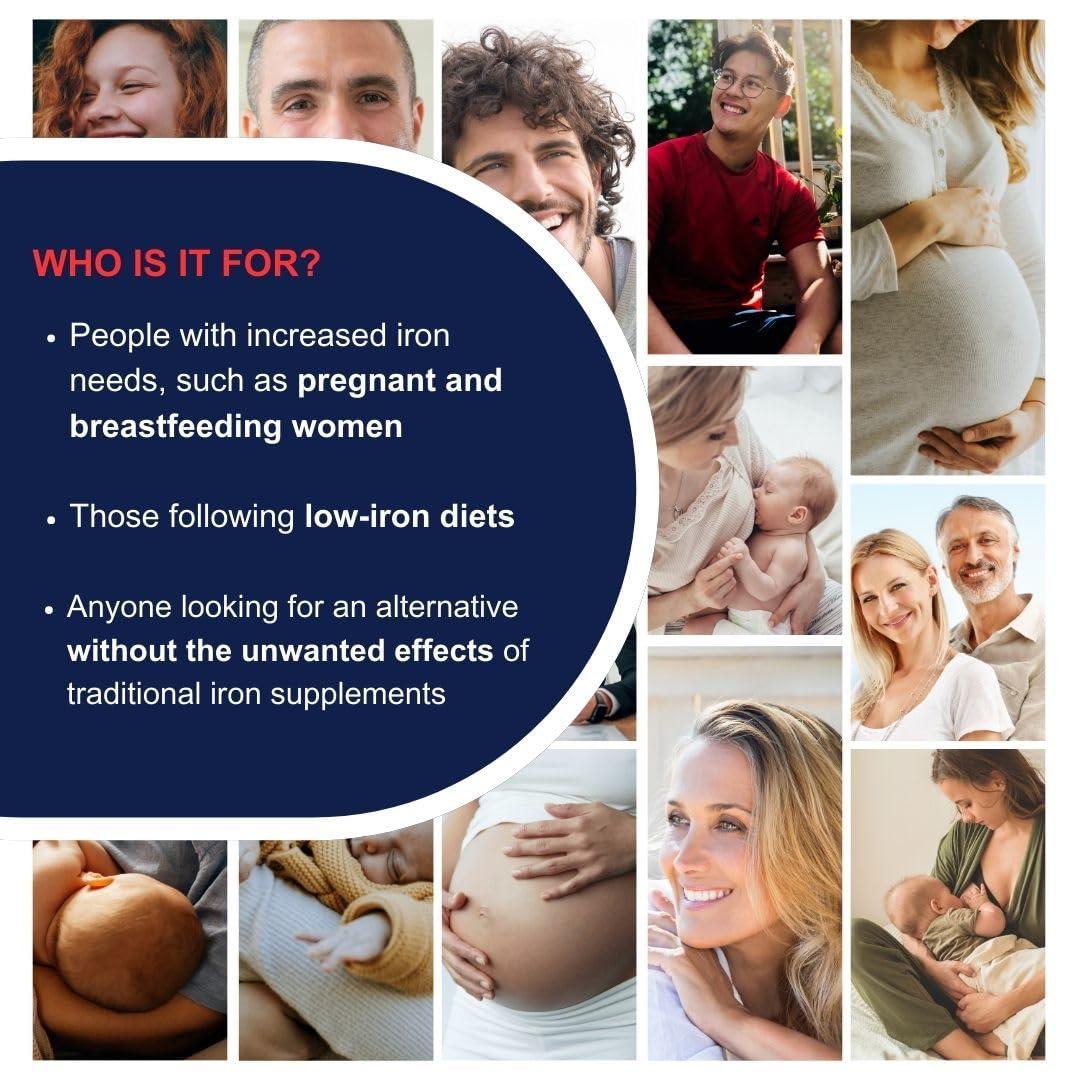 omegor Ferrolip - Iron Supplement to Dissolve in The Mouth Without Water (20 Single-Dose Sachets x 1.8 g) Lemon Flavor Without Gastrointestinal Side Effects and Free of Metallic Taste Vegan