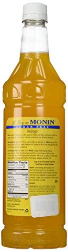 Monin Monin Sugar Free Mango O'free (Sugar Free, Calorie Free), 33.8-Ounce Plastic Bottle (1 liter Bottle)