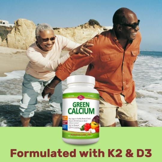 Olympian Labs Olympian Labs Calcium Plus Magnesium, Formulated with Vitamin C, K2 & D3, 100 Tablets Supporting Healthy Bones & Teeth