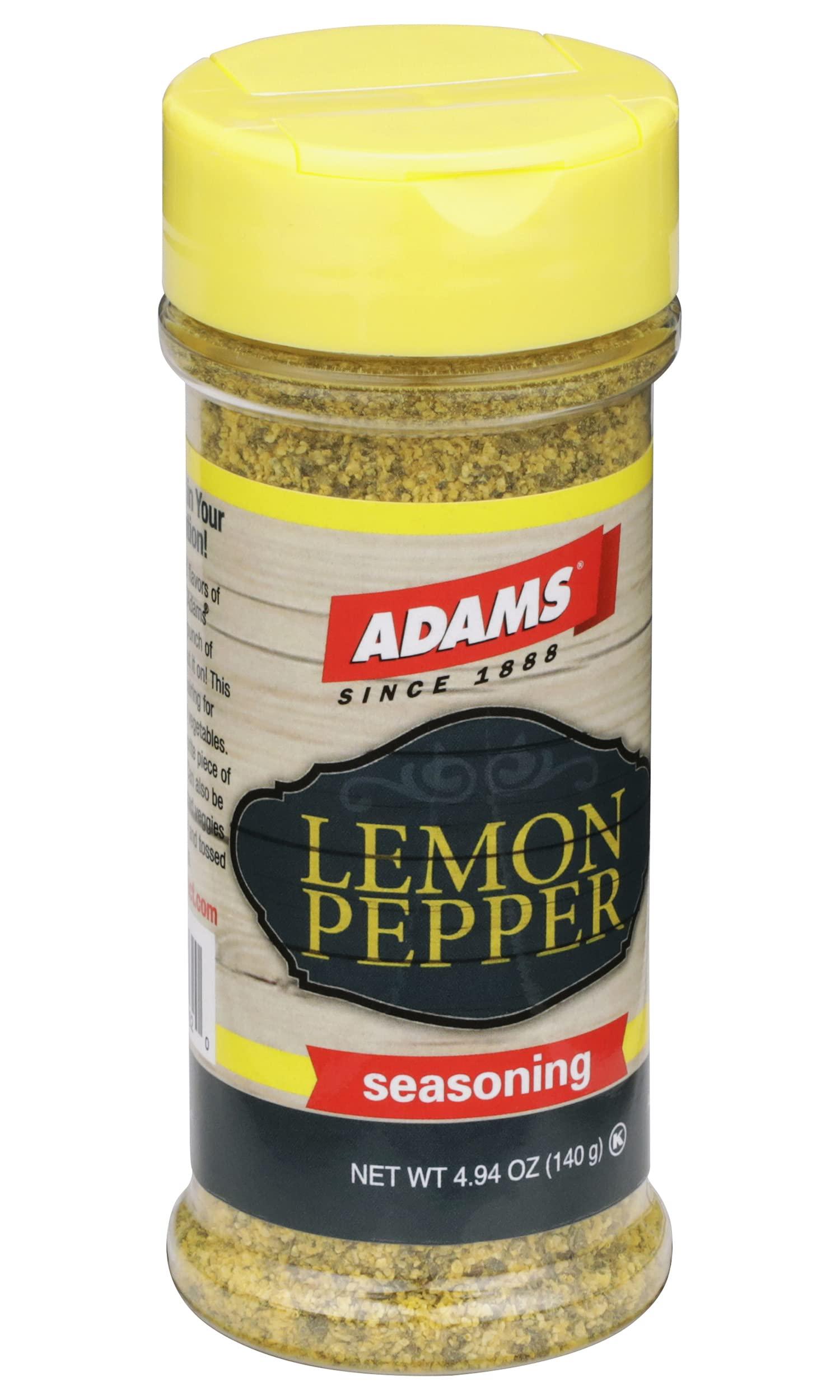 Adams Extract Adams Lemon Pepper Seasoning, 4.94 Ounce Bottle (Pack of 6)