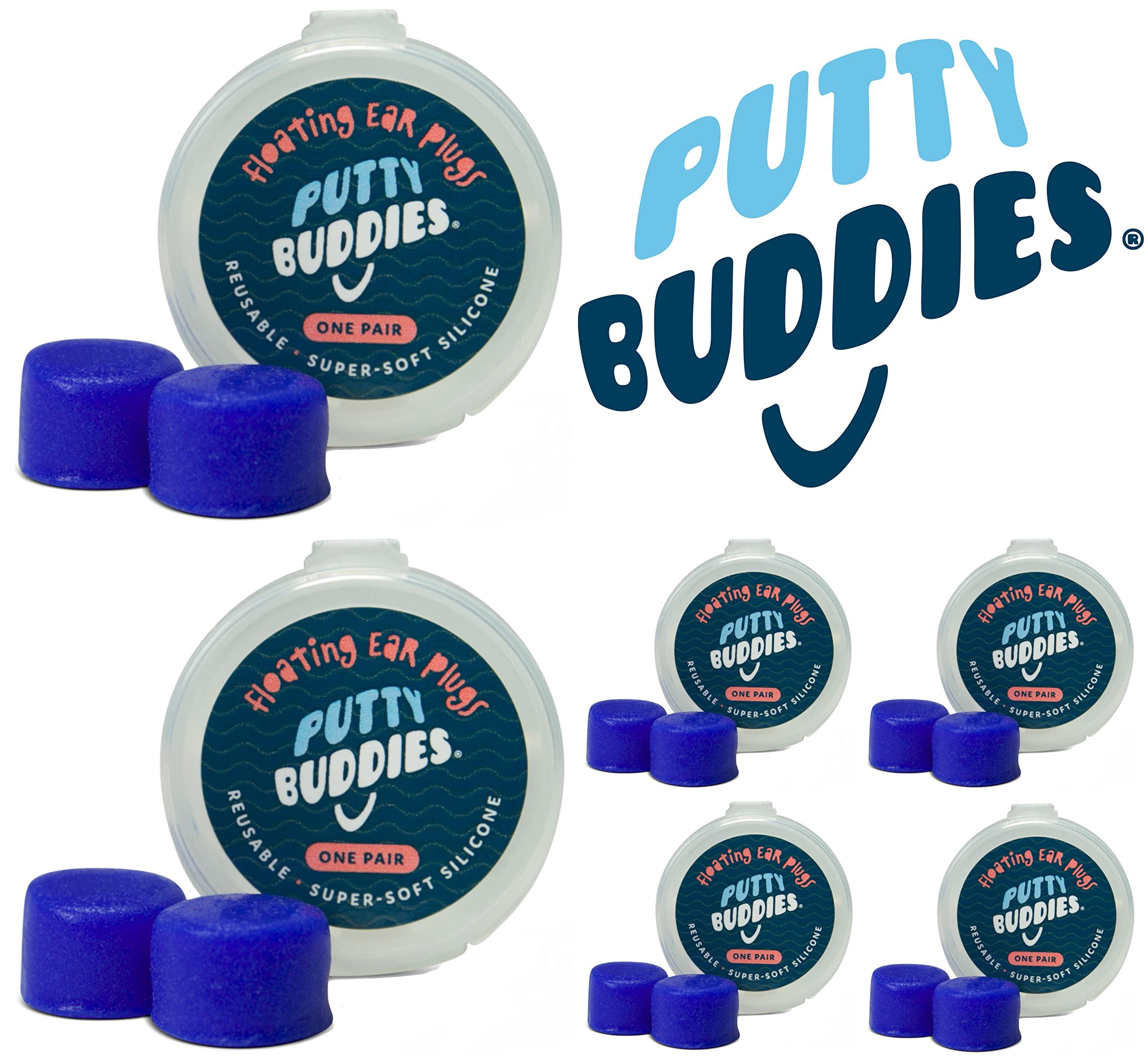 Ear Band-It EAR BAND-IT Ultra Swimming Headband with Putty Buddies earplugs - 6 Pair Soft Silicone Premium Ear Plugs - The Best Swim Headband and Earplugs - Doctor Recommended