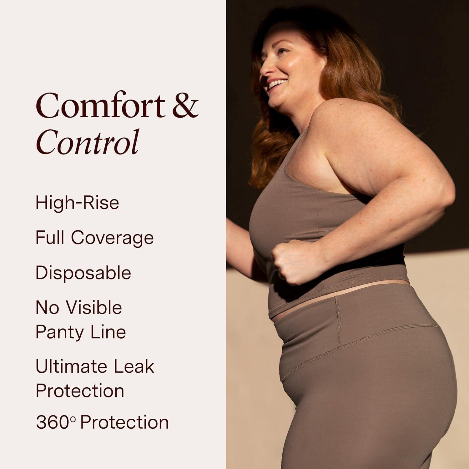 Hazel Hazel High-Waist Pull-Ups Disposable Womens Underwear, Black, Large, 10 Counts, Pack of 1