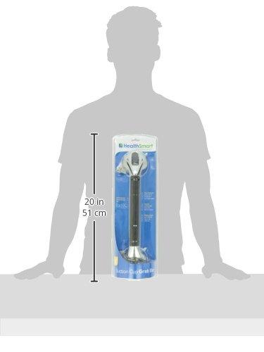 DMI DMI Suction Cub Grab Bars for Bathroom, Shower Grab Bar, Shower Handles for Elderly, Grab Bars for Bathtubs and Showers, Suction Grab Bar for Shower, Tub Grab Bar, Chrome 16 Inch (Pack of 2)