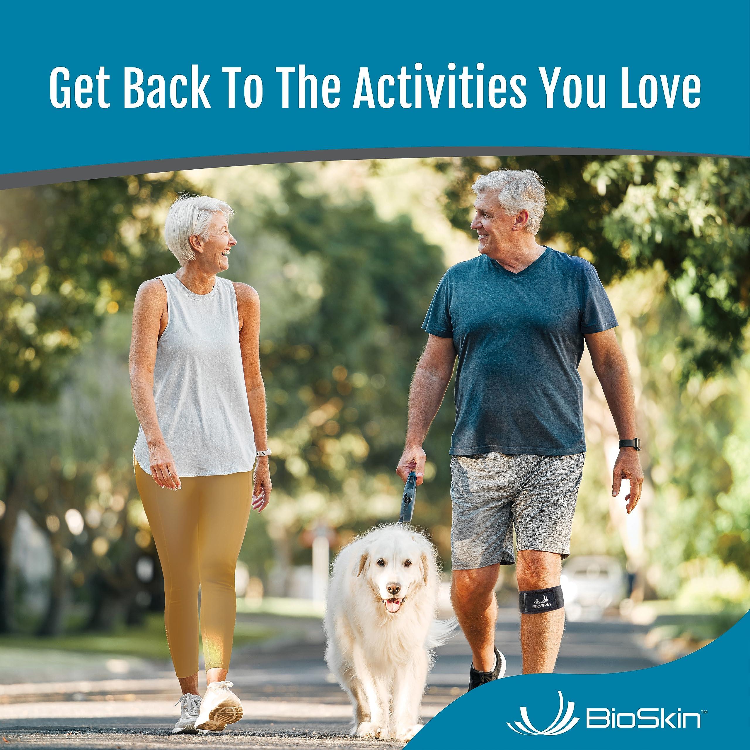 BIOSKIN BioSkin Hammer Toe Corrector - Patented Straightener for Women & Men, Toe Corrector for Curled Toes, Crooked Toe, Dorsal Drift, Floating Toes, Foot Pain Relief, 1 Compression Foot Wrap & 2 Toe Straps