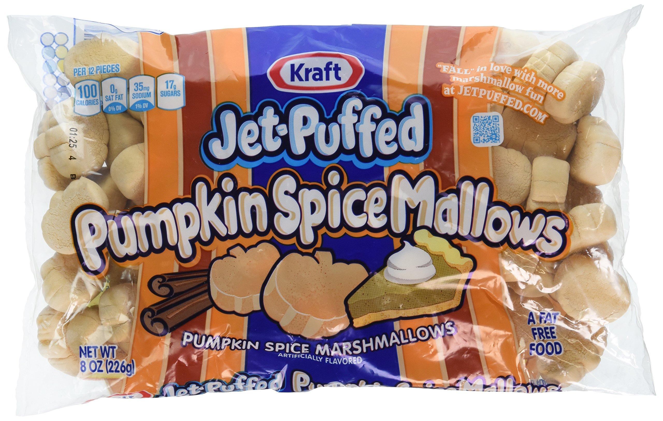 Jet-Puffed Kraft, Jet-Puffed, Pumpkin Spice Marshmallows, 8oz Bag (Pack of 3)