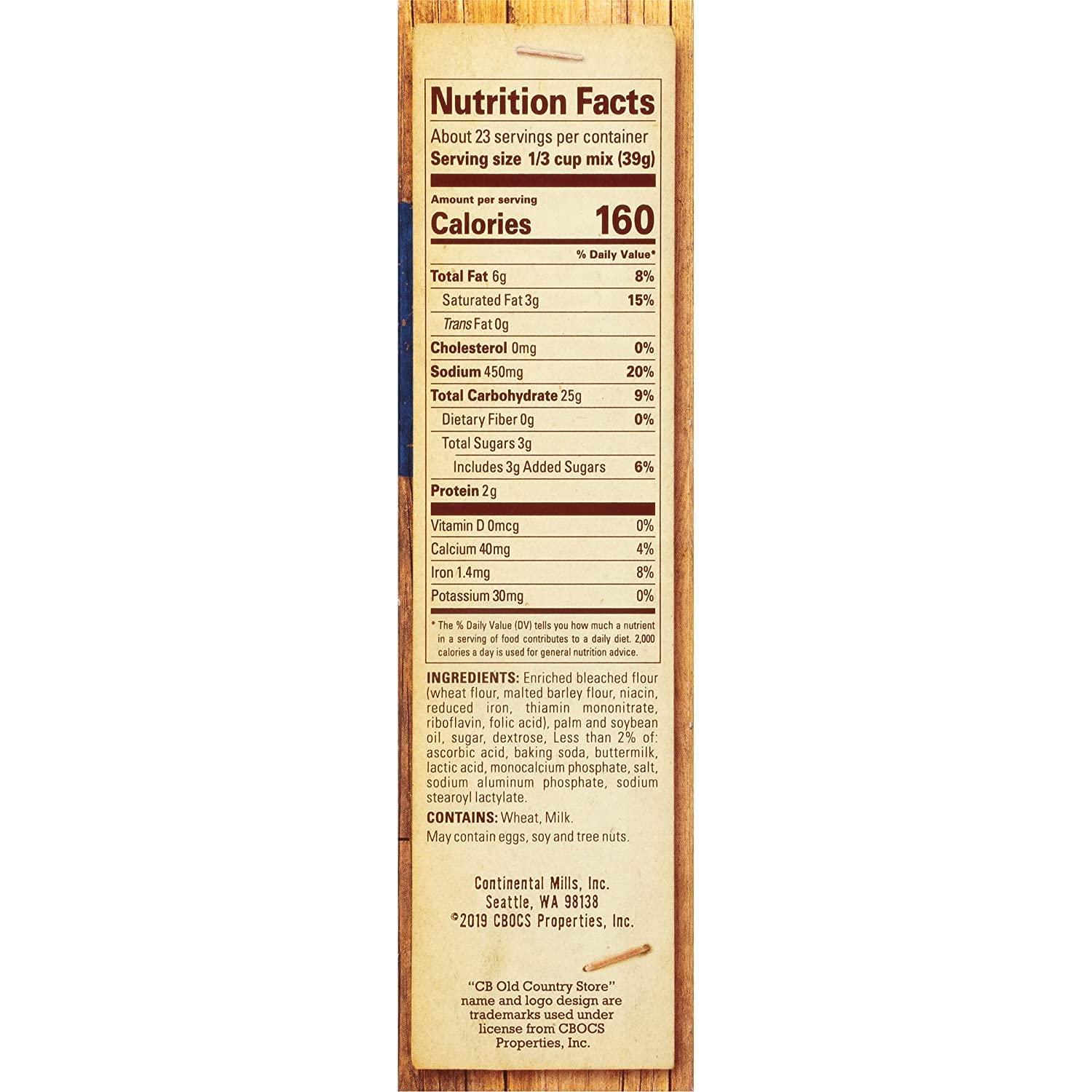 CB Old Country Store Cracker Barrel Old Country Store Buttermilk Baking and Pancake Mix (32 Ounce (Pack of 2))