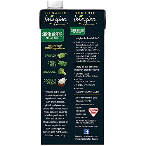 Imagine Organic Soup Imagine Organic Soup Variety Pack: Super Greens, Sweet Pea, Creamy Garden Tomato, Creamy Butternut Squash, 32 ounce (Pack of 4)