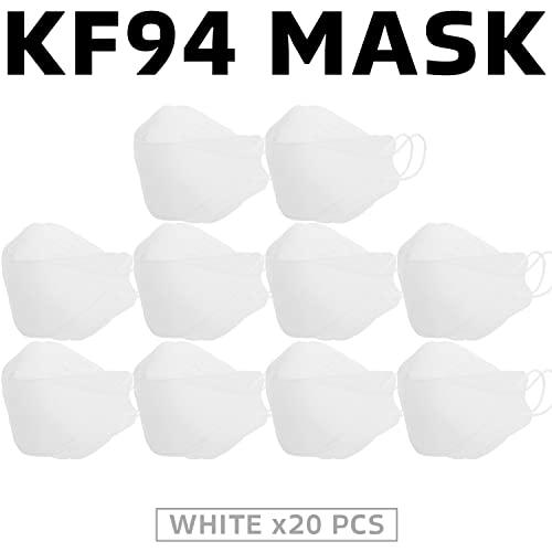Christmas Feeling Christmas Feeling KF94 Face Masks Premium Breathable Comfortable Protection Individually Packaged Made in Korea (White Pack of 20)