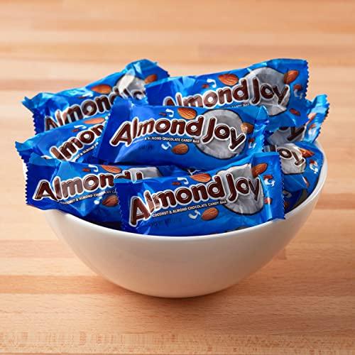 HERSHEY'S Almond Joy Coconut and Chocolate Snack Size Candy Bars Individually Wrapped Bag, 11.3 Oz