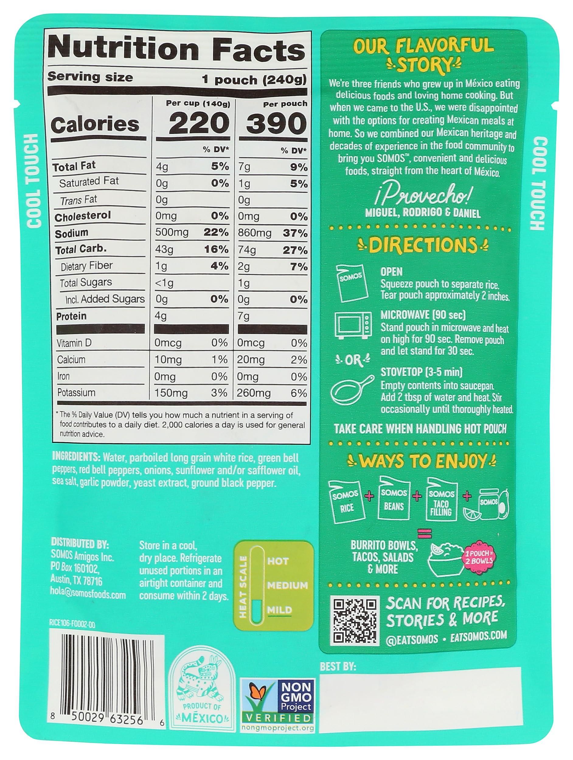 SOMOS SOMOS Fajita White Rice, 8.5 OZ