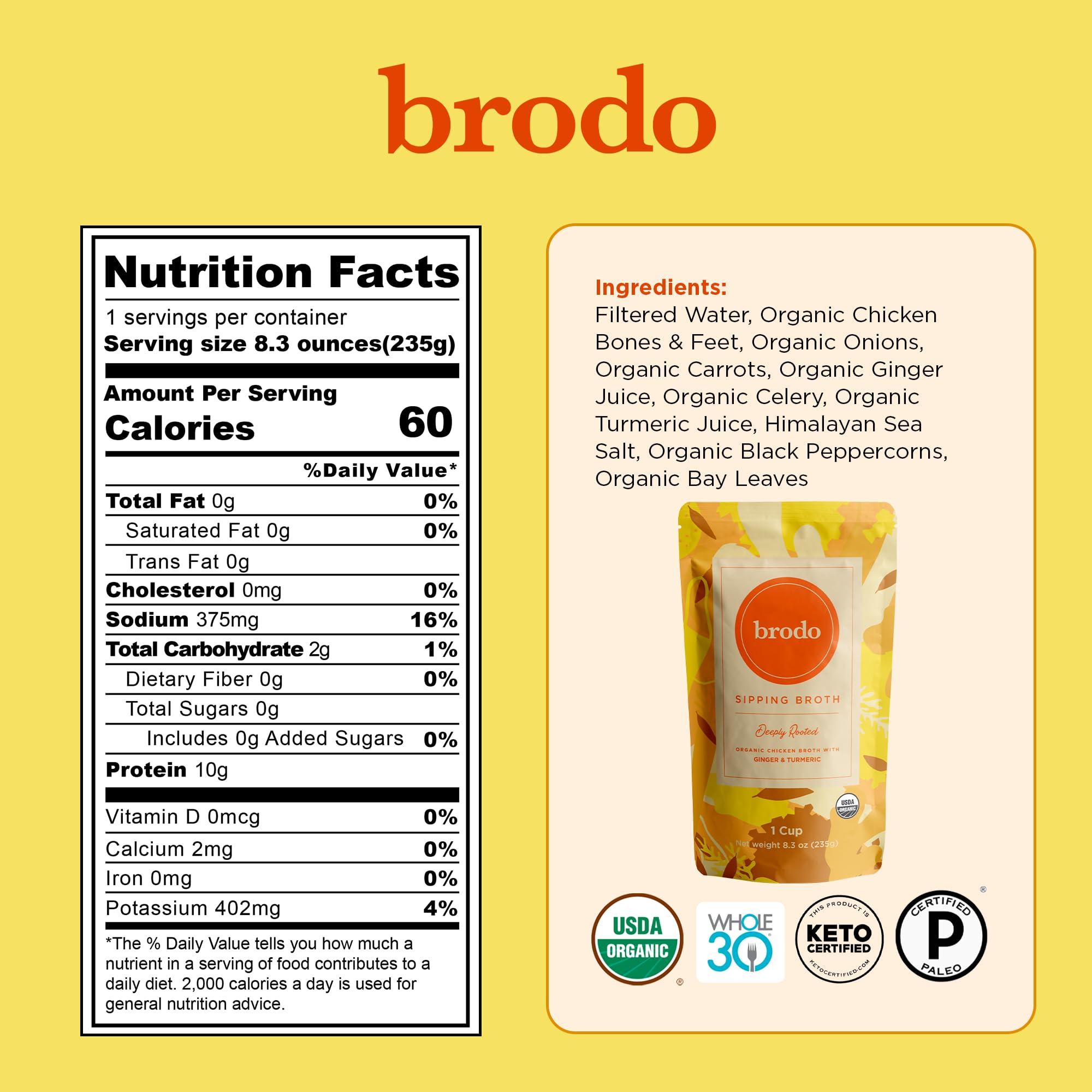 Brodo Brodo Chicken Broth (8.3 Ounce (Pack of 6), Brodo Variety Pack)