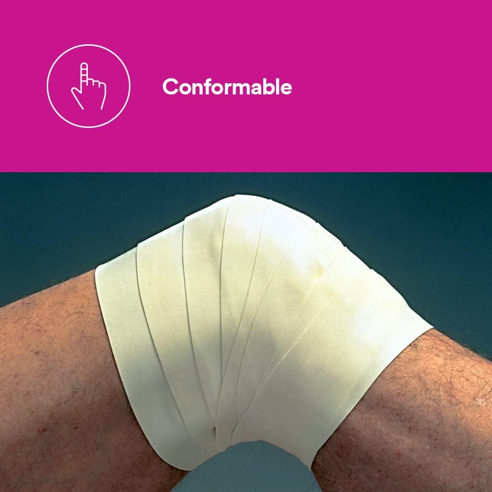 Microfoam 3M Microfoam Surgical Tape, 1528-4, 4 inch x 5 1/2 yard (10cm x 5m), Stretched, 3 Rolls/Carton