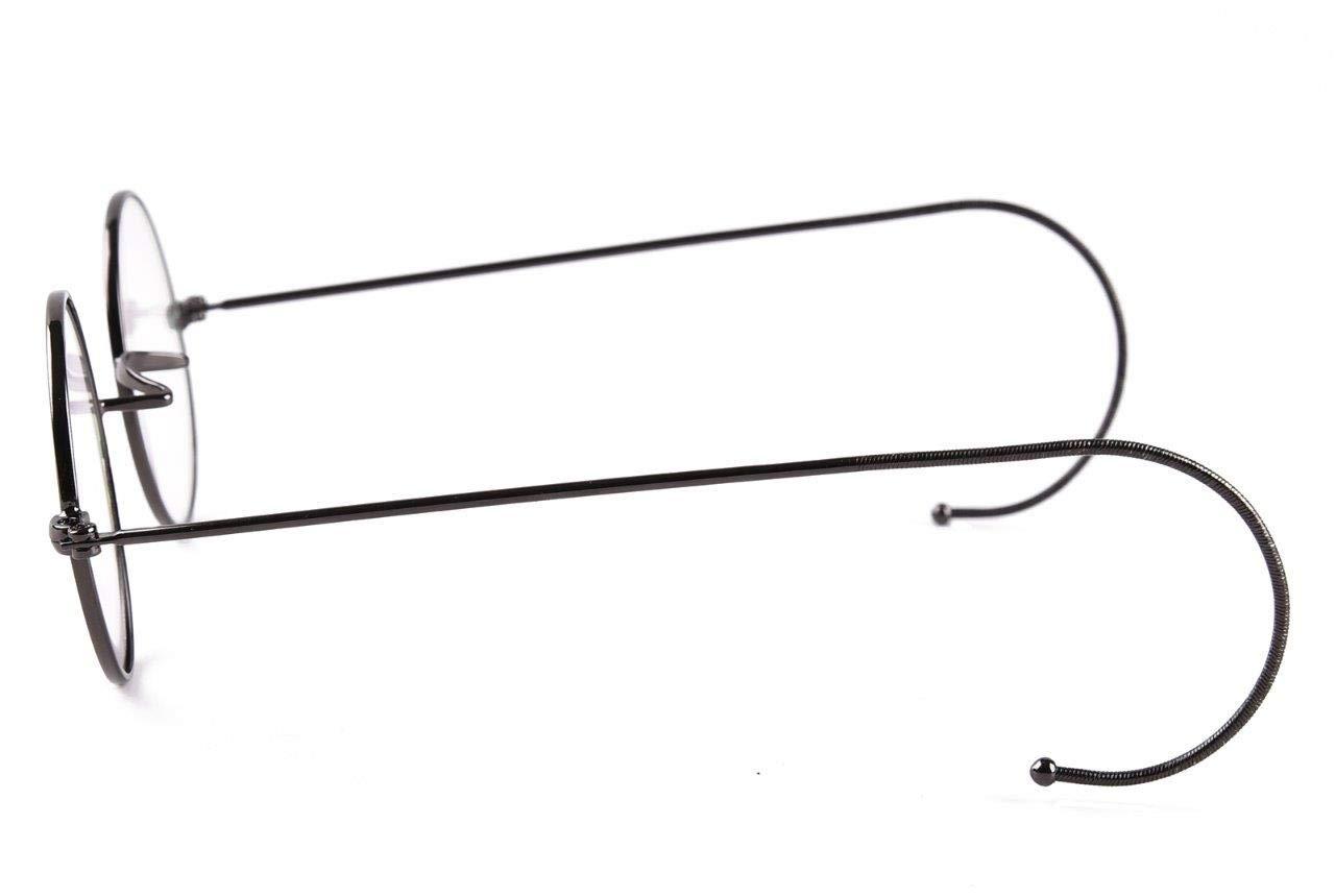 Agstum Agstum Blue Light Blocking Reading Glasses, Small Round Wire Rim Readers for Computer Use Anti-Glare Cut UV400 (Gunmetal / 43mm Size, 3.75 x)