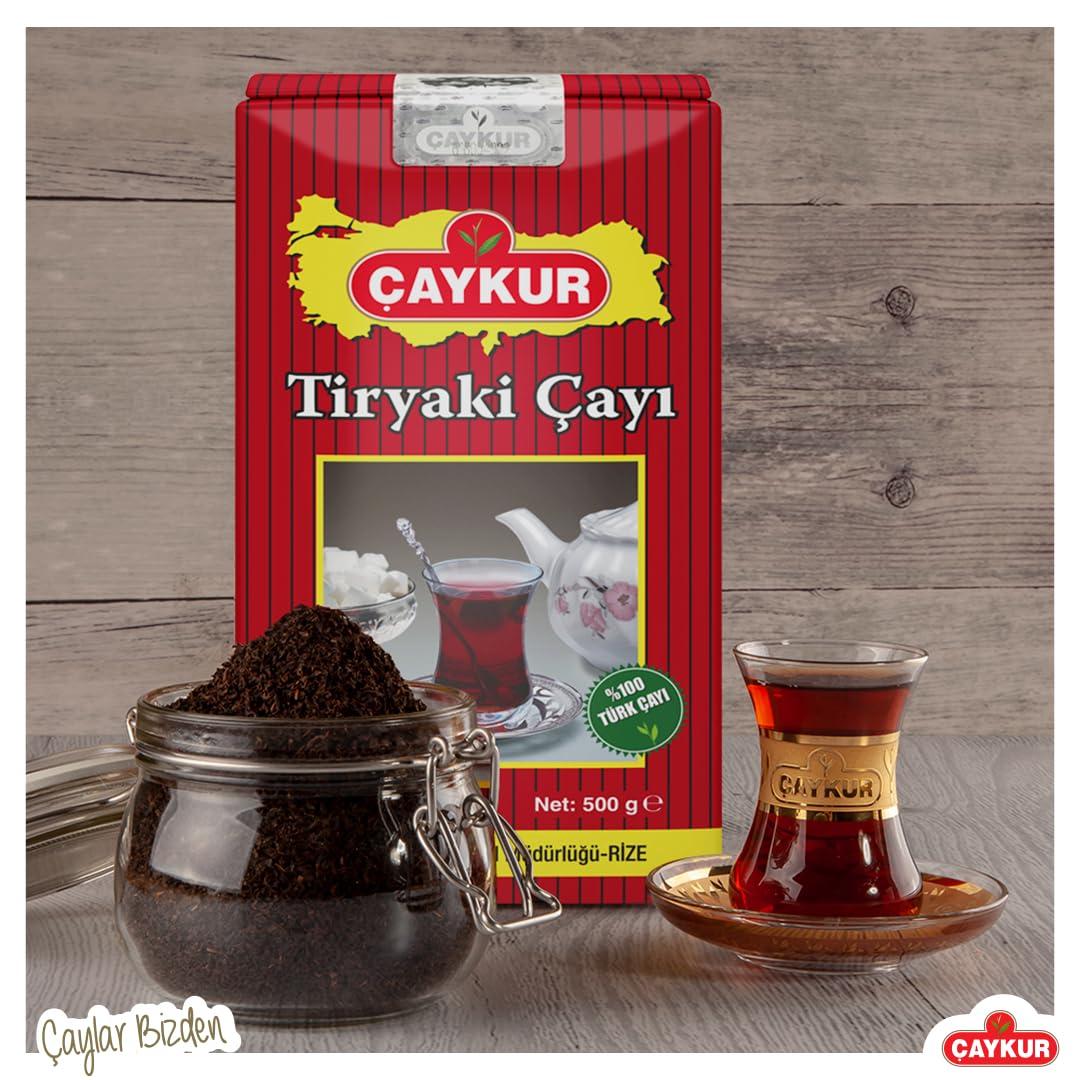Caykur Turkish Organic Caykur Black Tea (Tiryaki) No Additives 500 gr x 4 Pack