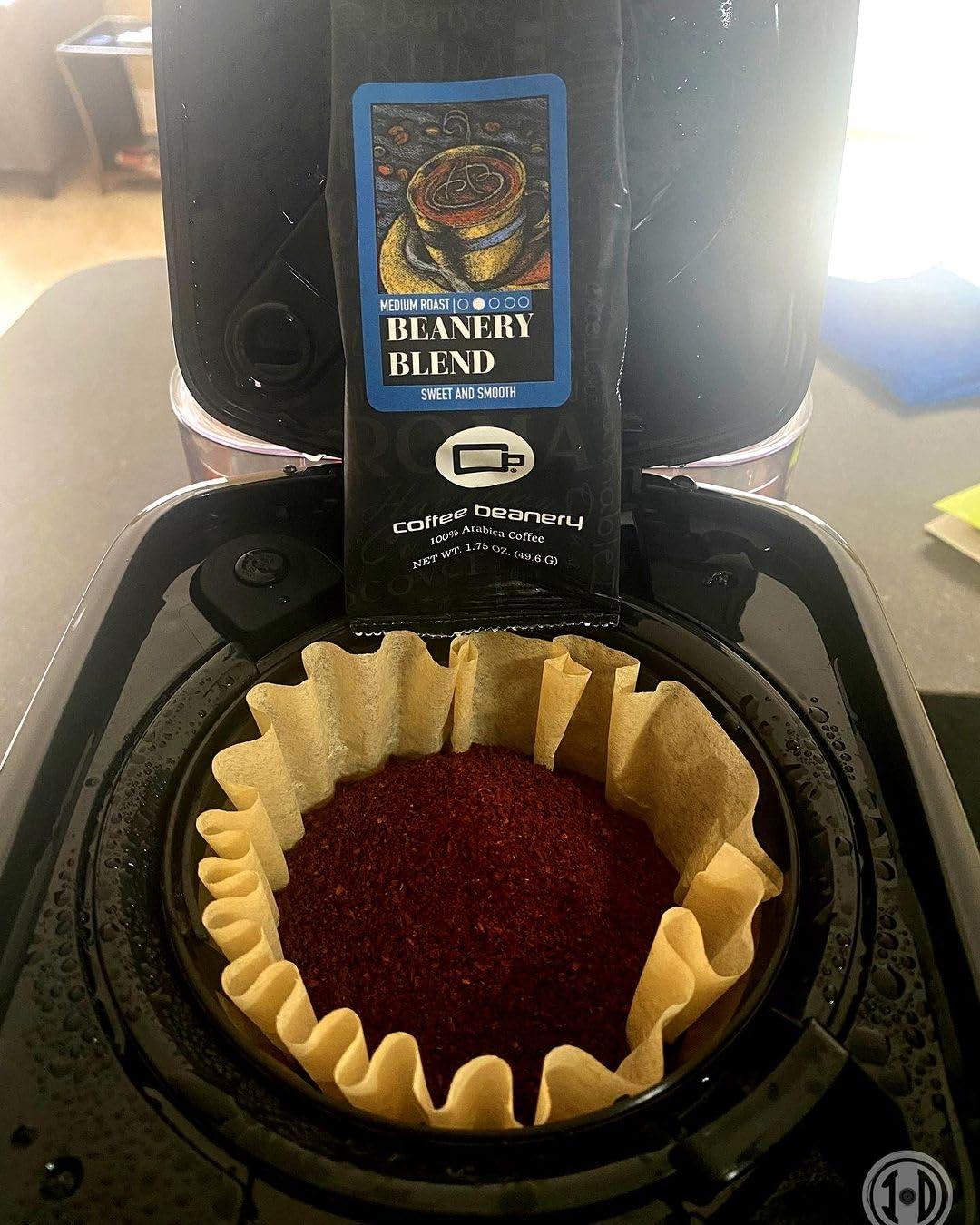 Coffee Beanery Beanery Blend Specialty Coffee | 1 bag - 1.75oz Try Me Size Coffee Sampler | Light Medium Roast