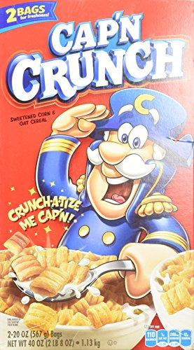 Cap'n Crunch Cap'N Crunch Sweetened Corn and Oat Cereal, 40 Ounce