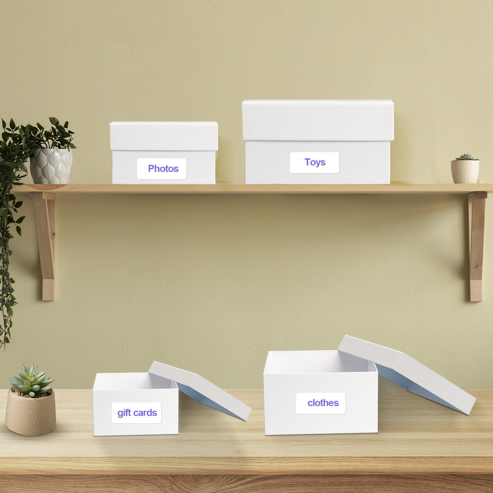 NOVELTYBOXUSA NOVELTYBOXUSA Nesting Gift Boxes with Lids for Presents Set of 6, Black Square Gift Box with Ribbon, Assorted Sizes Stackable Gift boxes for Birthday Wedding Bridesmaid Proposal