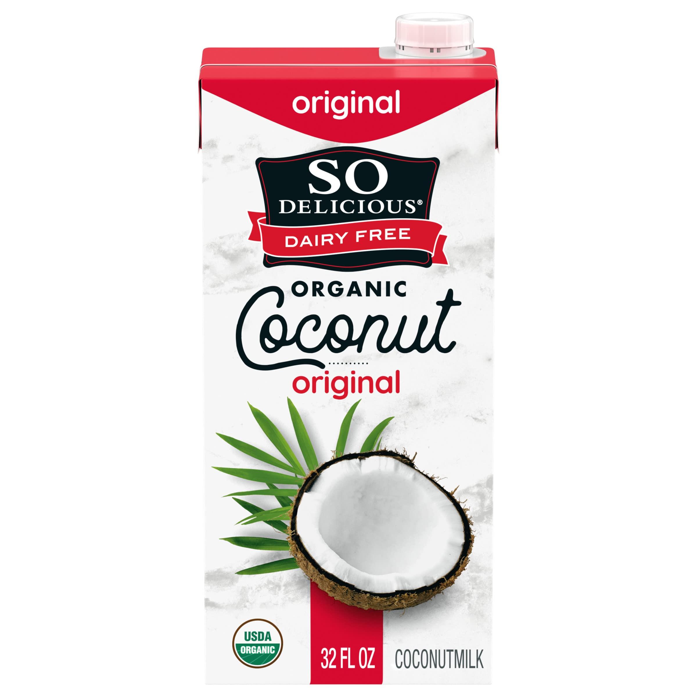 SO DELICIOUS So Delicious Dairy Free Shelf-Stable Coconut Milk, Original, Vegan, Non-GMO Project Verified, 1 Quart