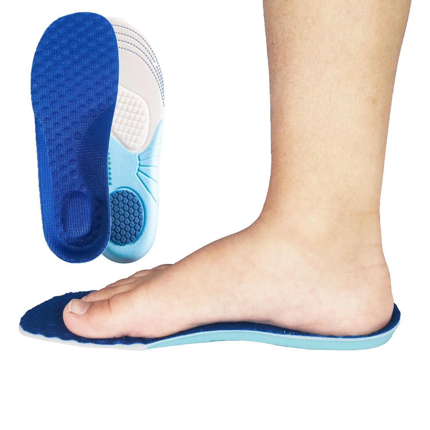 FonsBleaudy Kids Memory Foam Insoles for Arch Support and Comfort Children's Replacement Insoles Inserts (M Little kids13-3)