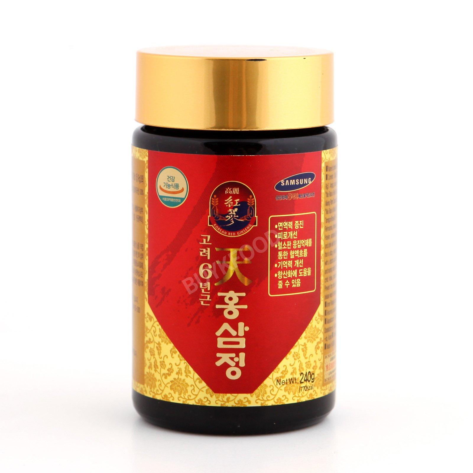 Cheon Hong Sam Jeong Korean 6years Root Red Ginseng Gold Extract, 240g(8.5oz) X 2ea, Saponin, Panaxs